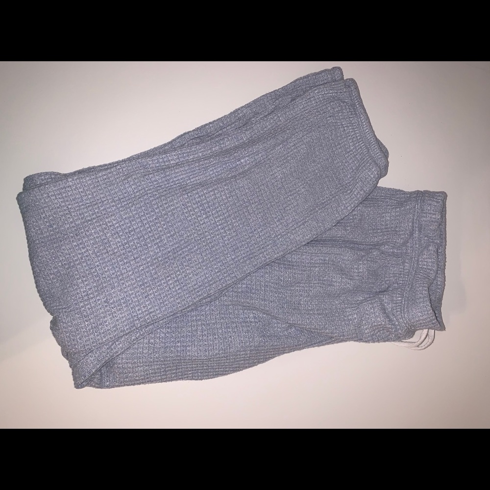 GAP LOVE blue waffle joggers